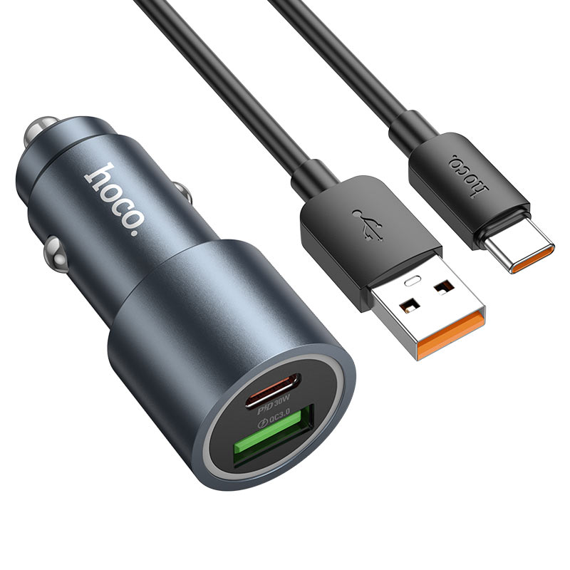hoco Dual Port Fast Charging Set Total Outport 48W wITH usb-a to usb-c Cable 1m - Z60