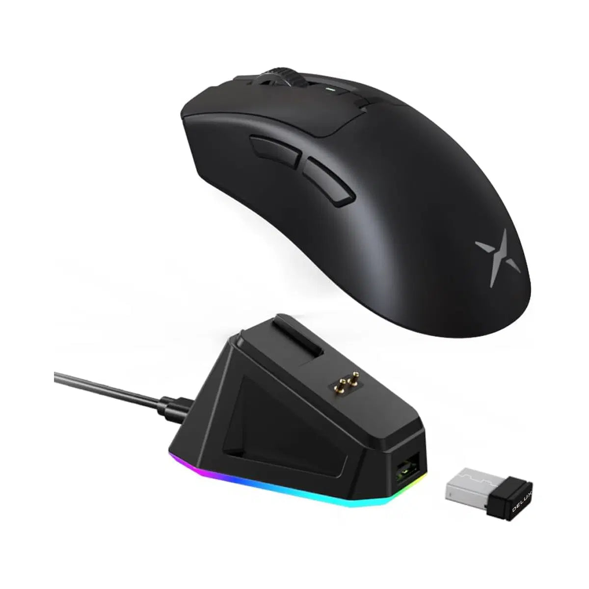Delux Strive For Excellence Lightweight Ergo Gaming Mouse - M900 Black