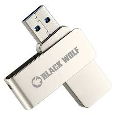 Black Wolf USB Flash Drive Gen 2 128GB
