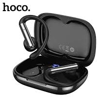 hoco Ear-Hook TWS Headset Semi-in-ear With Earhook Desing Digital Display - EW206 Black