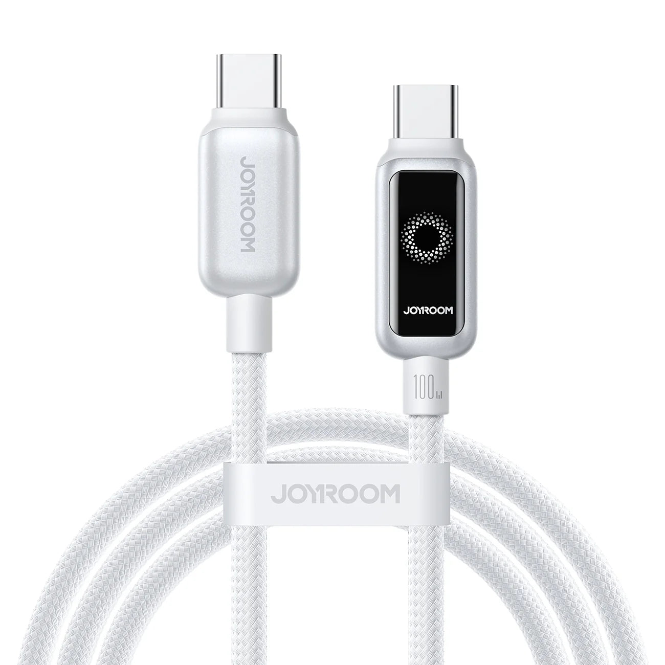 Joyroom Auto Power-Off Fast Charging Data ,,Cable Type-c to Type-c 100W 1.2m S-A55 - White