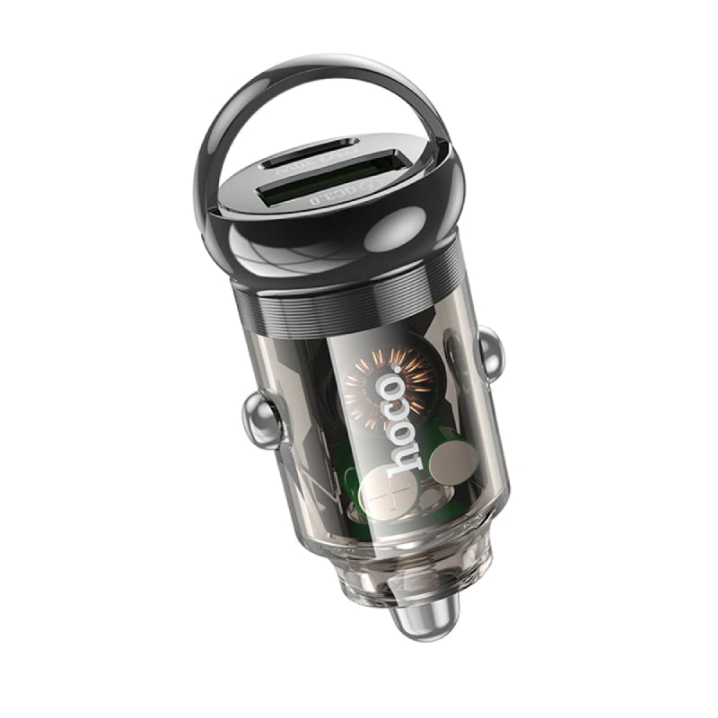 Hoco High Power Metal Dual Port Car Charger Pd30W Z53A Black