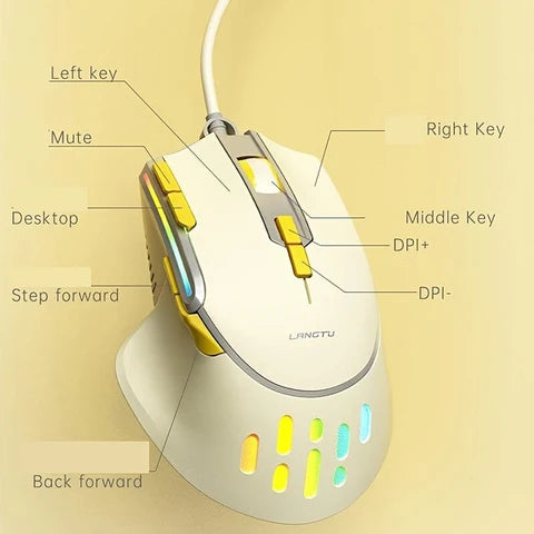 Langtu G3 Mouse Wireless White