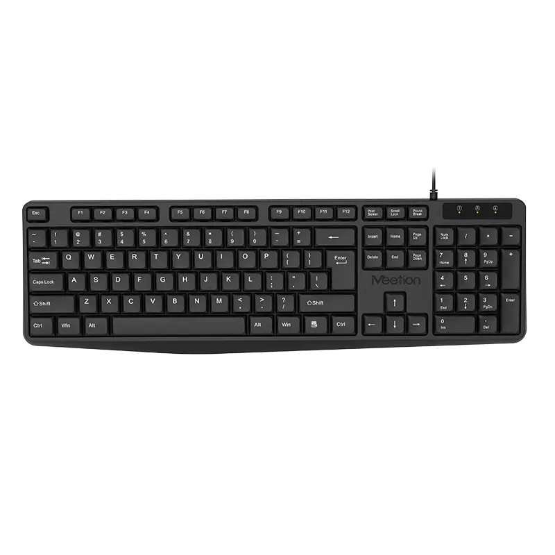Meetion USB Standard Corded Keyboard - K200 Black