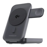 Powerology Qi2-15W Magsafe iPh15 Multi-Device Charging Stand