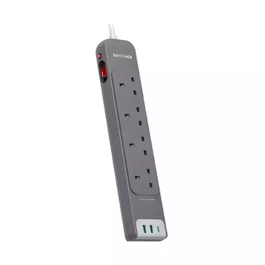 Ravpower 7 IN 1 Power Strip 4 AC Outlets With 3 USB Ports 3m - RP-PC1039