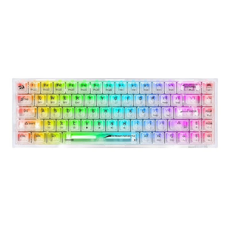 Redragon Castor Pro Wired/2.4G/BT 68 Keys Gaming Keyboard K631CT- RGB - Pro