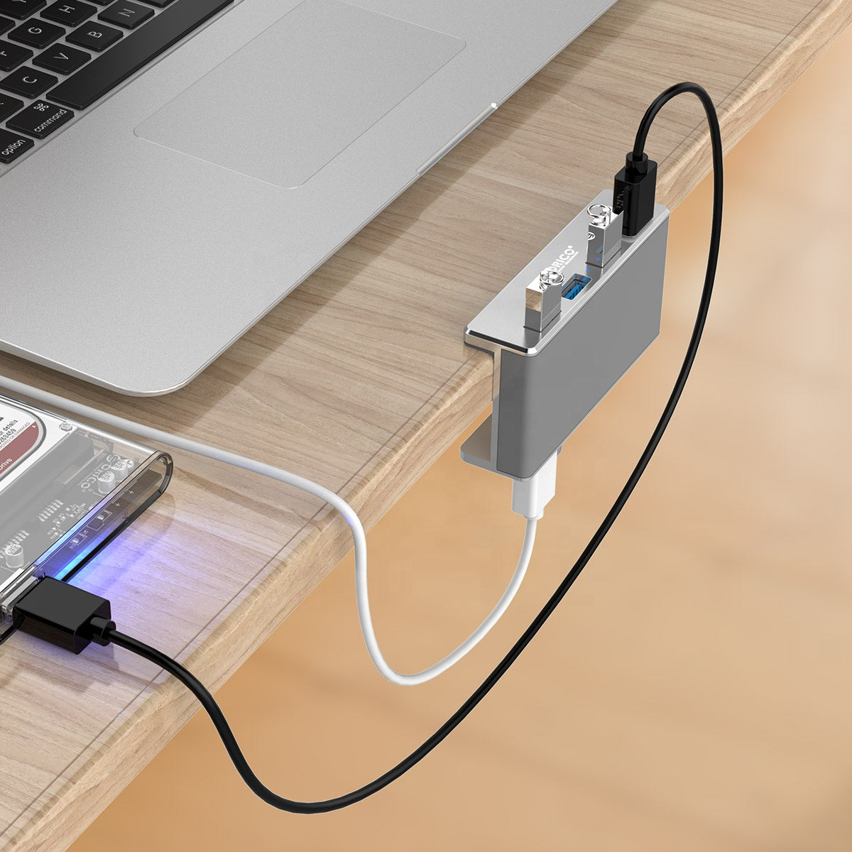 Orico 4 Ports Clip Hub MH4PU-P
